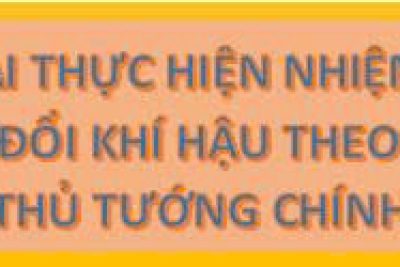 Về việc triển khai thực hiện nhiệm vụ ứng phó biến đổi khí hậu theo kết luận của Thủ tướng Chính phủ