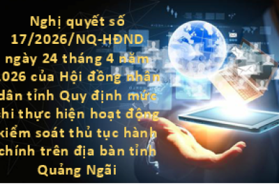 V/v triển khai thực hiện Nghị quyết số 17/2026/NQ-HĐND ngày 24/4/2026 của Hội đồng nhân dân tỉnh