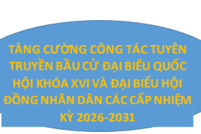 Tăng cường công tác tuyên truyền bầu cử đại biểu Quốc hội khóa XVI và đại biểu Hội đồng nhân dân các cấp nhiệm kỳ 2026-2031