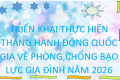 V/v triển khai thực hiện Tháng hành động quốc gia về phòng,chống bạo lực gia đình năm 2026