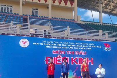 THAM GIA ĐẠI HỘI TDTT NGÀNH GD&ĐT TỈNH QUẢNG NGÃI LẦN THỨ I NĂM 2025
