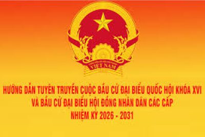 Hướng dẫn tuyên truyền cuộc bầu cử đại biểu Quốc hội khóa XVI và bầu cử đại biểu Hội đồng nhân dân các cấp nhiệm kỳ 2026 – 2031