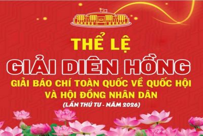 Tuyên truyền, hưởng ứng Giải báo chí toàn quốc về Quốc hội và Hội đồng nhân dân (Giải Diên hồng) lần thứ tư – năm 2026