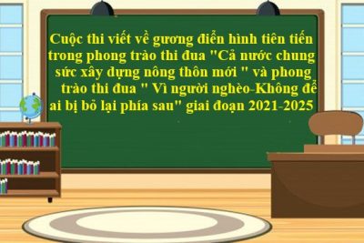 V/v hưởng ứng tham gia cuộc thi viết về gương điển hình tiên tiến