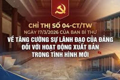 Tuyên truyền Chỉ thị số 04-CT/TW về tăng cường sự lãnh đạo của Đảng đối với hoạt động xuất bản trong tình hình mới
