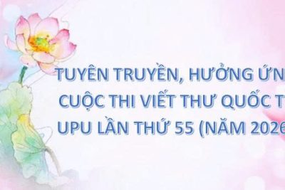 V/v tuyên truyền, hưởng ứng Cuộc thi Viết thư Quốc tế UPU lần thứ 55 (năm 2026)